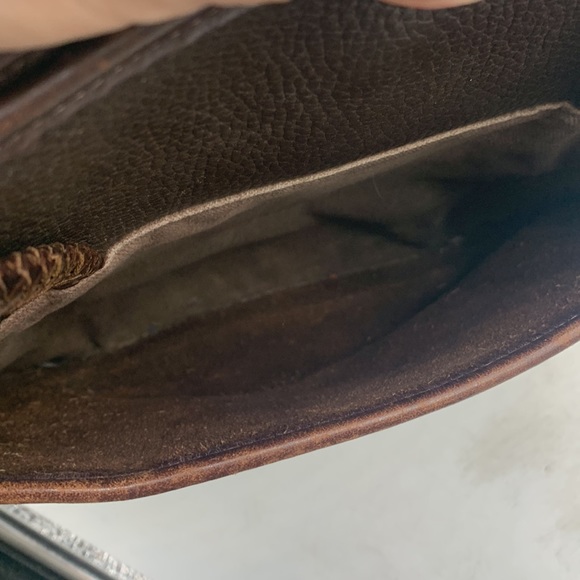 Brighton Vintage Brown Leather Braided Shoulder Bag BRN5279C - Picture 6 of 13